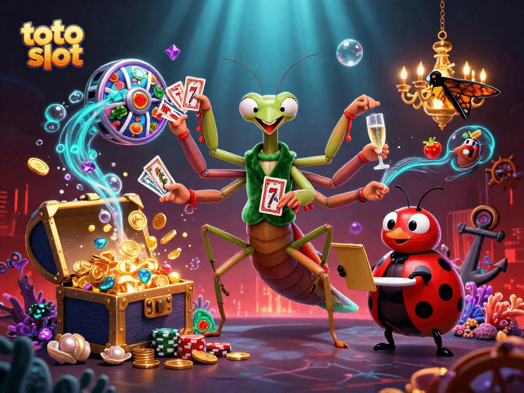 Berpartisipasi dalam toto slot yang penuh warna dengan karakter kasino unik dalam suasana bawah laut