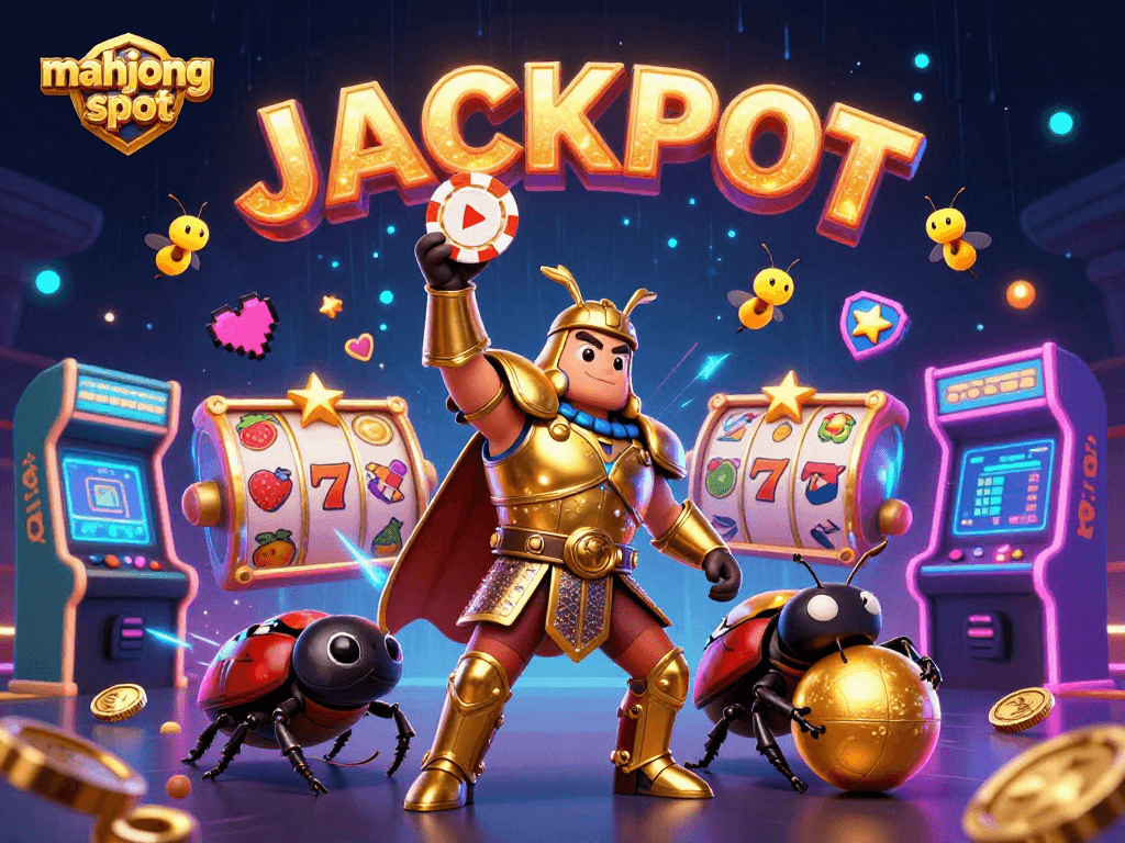 Mahjong slot sebagai simbol kemenangan dengan karakter menarik dan elemen permainan yang menyenangkan.