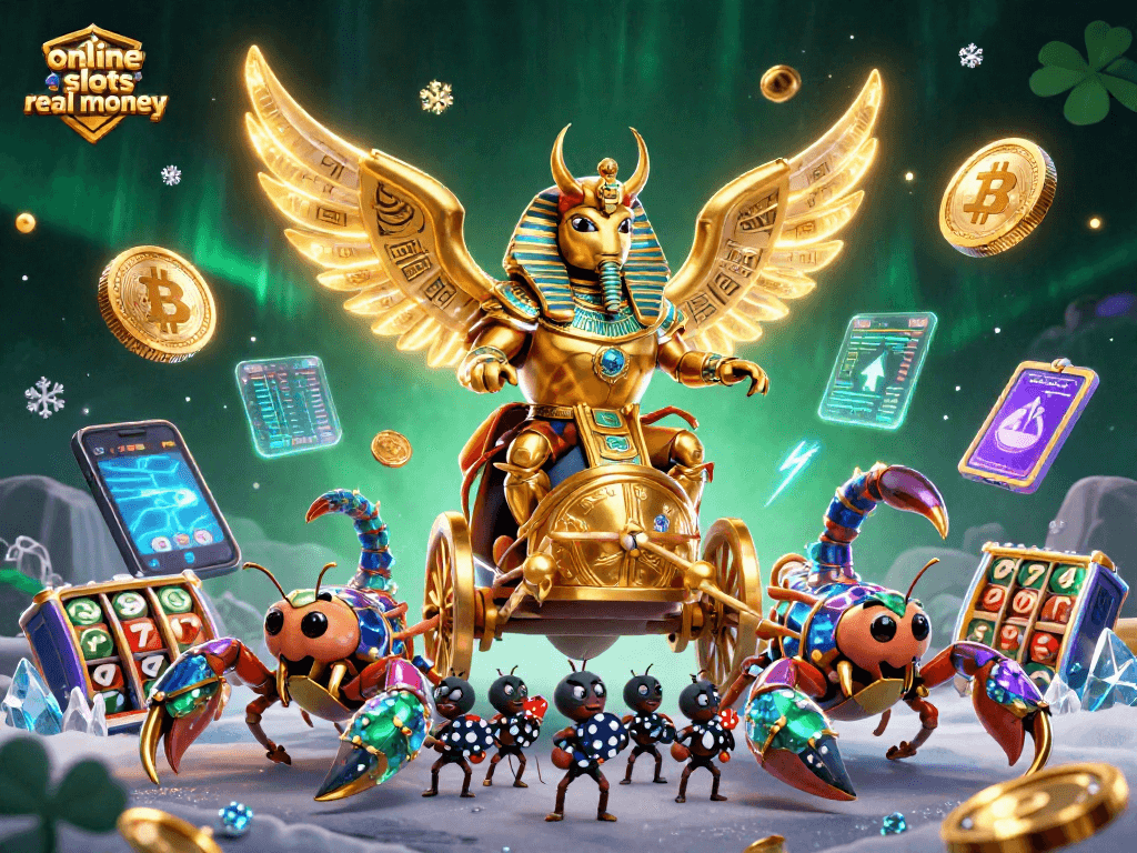 Engage with thrilling online slots real money gaming featuring vibrant 3D characters and casino elements.