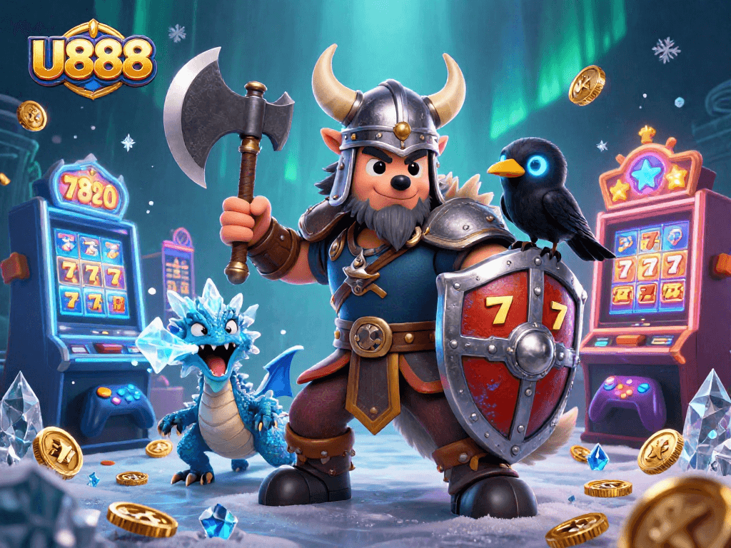 Win big at U888 with a Viking warrior, fierce dragon, and vibrant casino games.