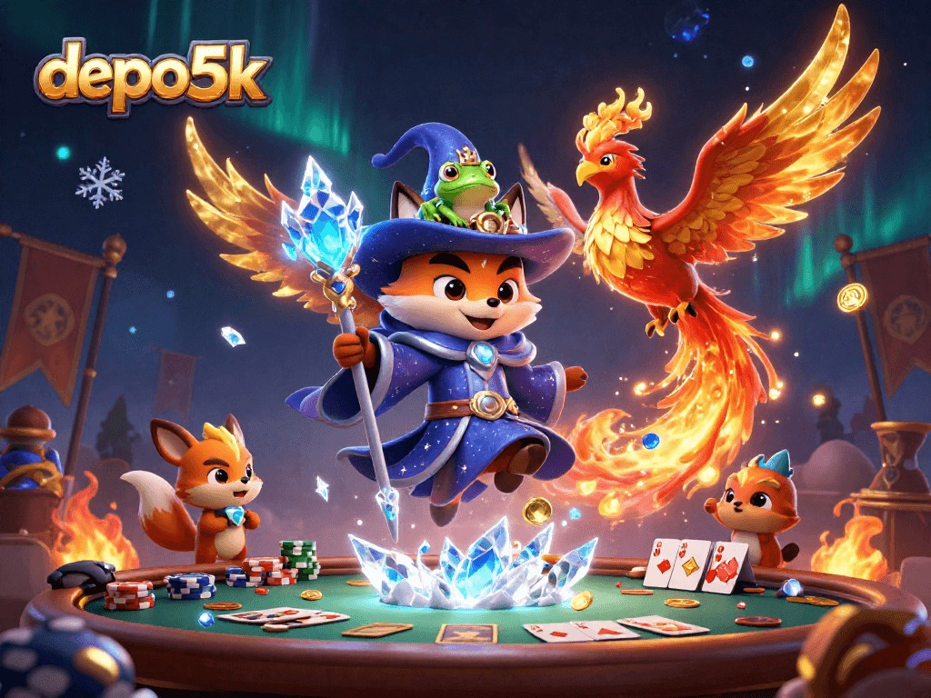 Experience the excitement of depo 5k with our vibrant poker scene, featuring intense gameplay dynamics.