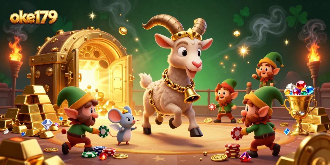 Experience the thrill of cockfighting at oke179 with 3D characters in a vibrant casino scene.