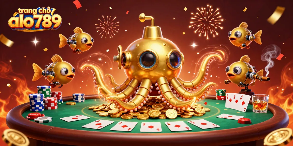 Experience the excitement of trang chủ alo789 with a vibrant 3D casino scene of action and elements.