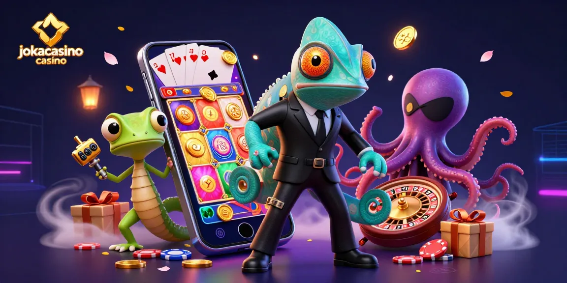 Engaging scene showcasing jokacasino casino with vibrant characters and dynamic gaming elements.