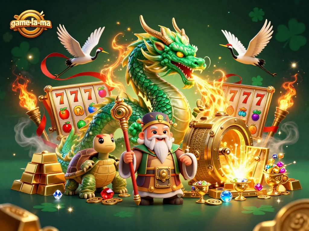 Experience thrilling gameplay with game-la-ma, featuring fantastic dragons and dynamic slot elements.