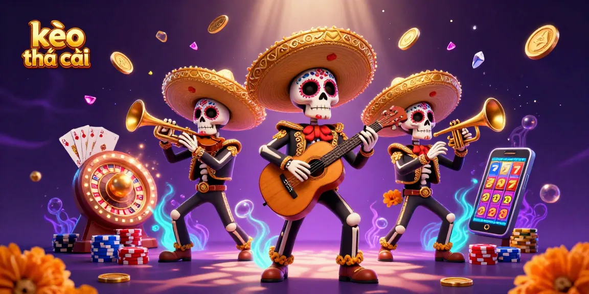 Engage in kèo nhà cái with our vibrant mariachi depicting a lively casino scene.