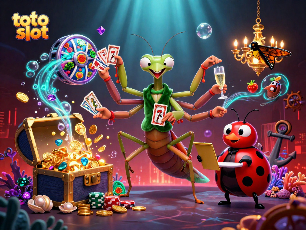 Berpartisipasi dalam toto slot yang penuh warna dengan karakter kasino unik dalam suasana bawah laut