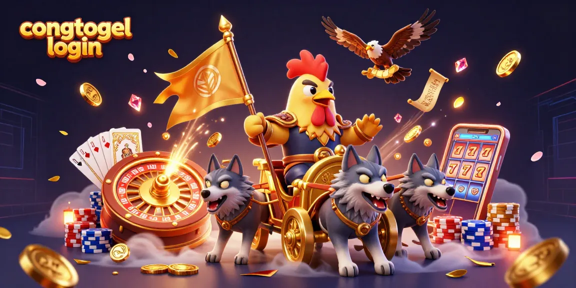 Engage in thrilling gameplay with congtogel login amidst a dynamic casino battle scene.