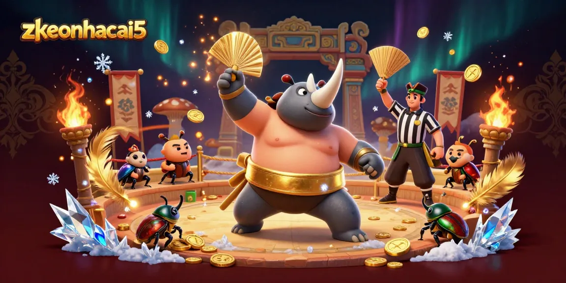 Experience exciting wins at zkeonhacai5 with the sumo beetle champion and dynamic casino elements.