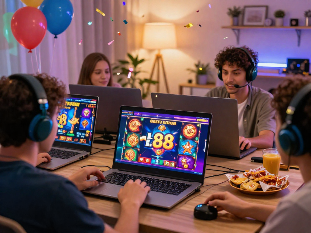 Pengalaman seru bermain slot88 di rumah dengan grafik menarik dan suasana meriah.