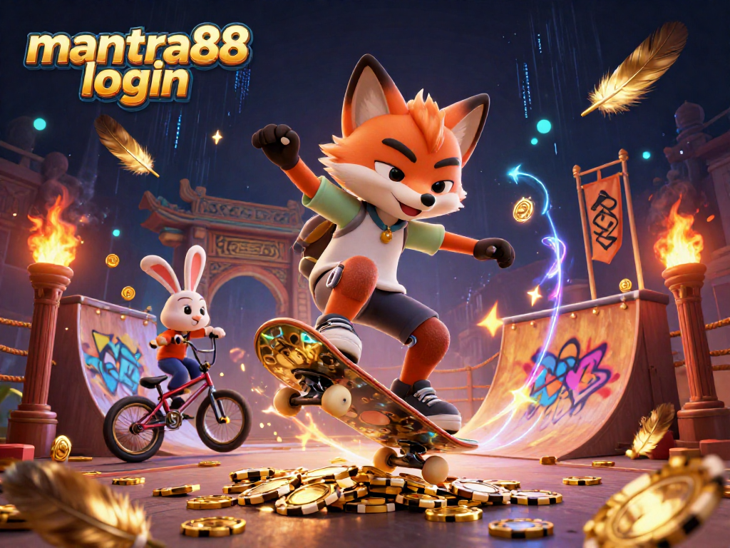 Engage in thrilling gaming with mantra88 login at dynamic casino scene featuring vibrant characters and exciting action.