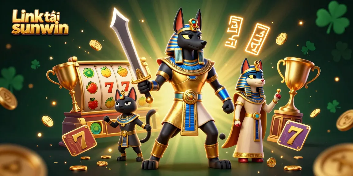 Spin the reels with Link tải sunwin for an exciting gambling adventure featuring Anubis and Bastet.