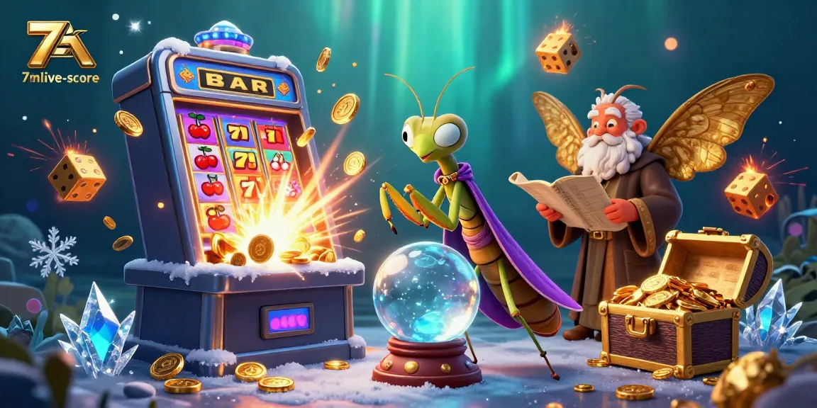 Experience 7mlive-score excitement with enchanting 3D characters in a vibrant casino scene.