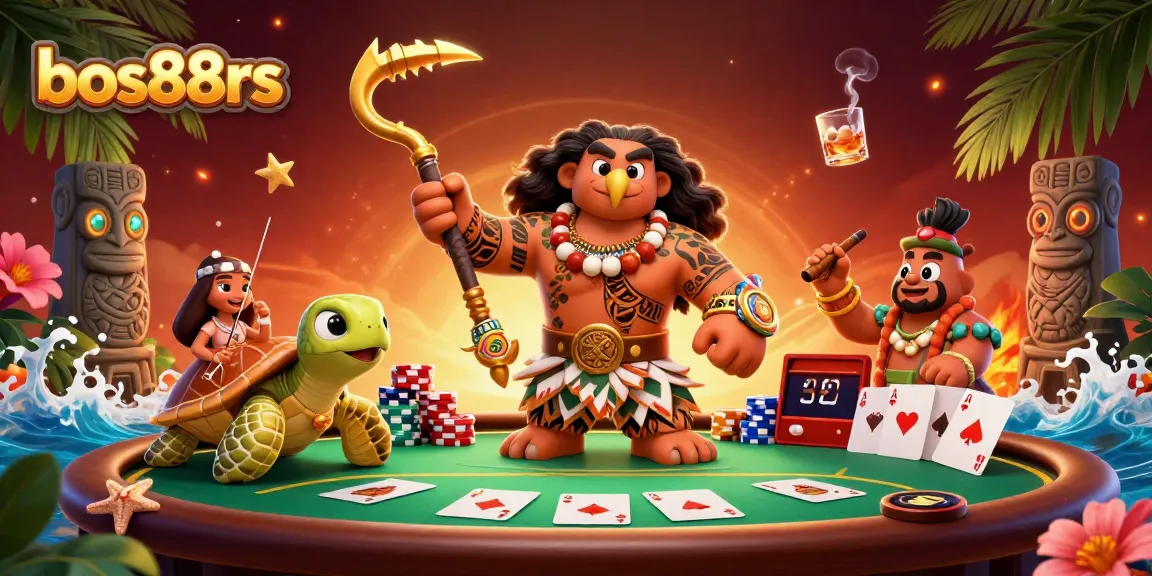 Experience dynamic gameplay with bos88rs, showcasing thrilling poker elements and vibrant characters.