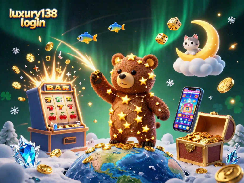 Masuk ke dunia perjudian dengan luxury138 login yang dipenuhi slot mesin dan koin berkilauan.