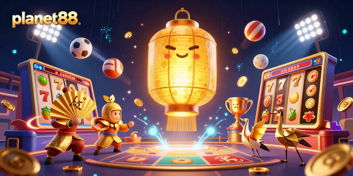 Experience thrilling gameplay at planet88 with vibrant 3D casino elements and exciting slot machines.