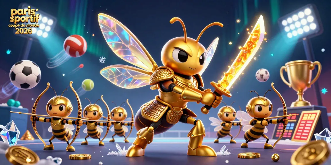 Pariez sur la victoire avec paris sportif coupe du monde 2026 devant un hornet géant et archers en action.