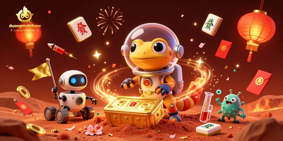 Experience the thrill of duongmatchuoc with 3D illustrations featuring vibrant casino elements and joyful characters.