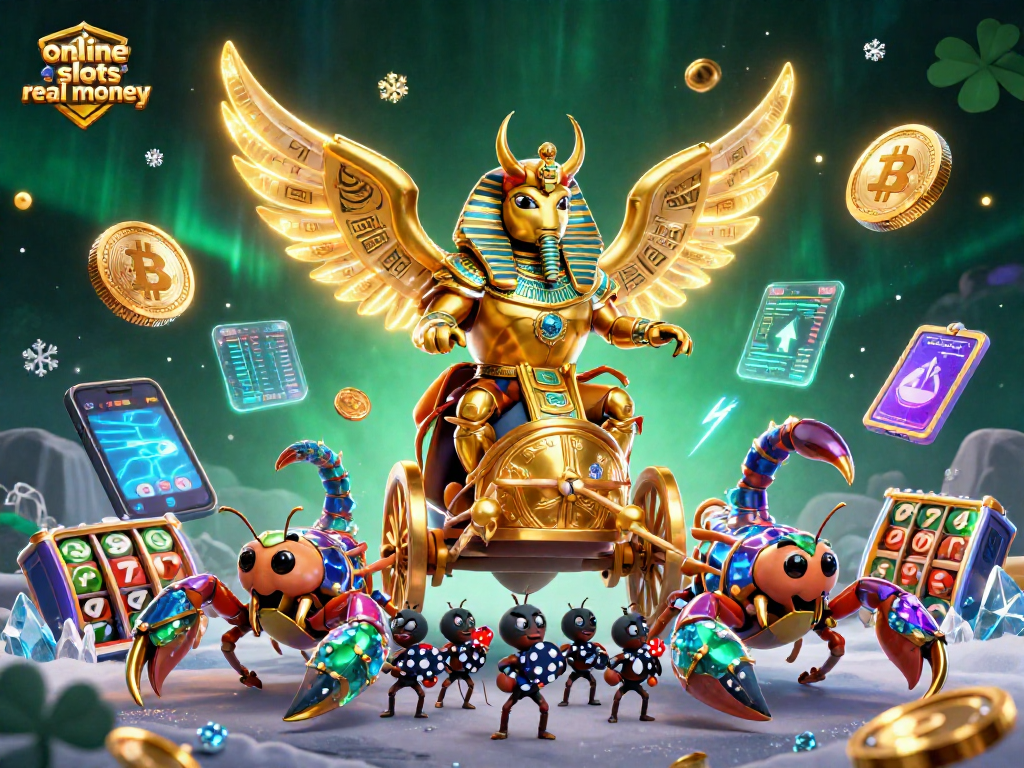 Engage with thrilling online slots real money gaming featuring vibrant 3D characters and casino elements.