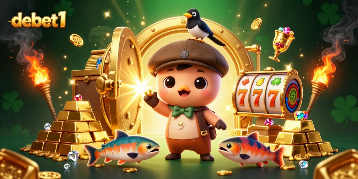 Experience wins with debet1 as baby Nessie and friends celebrate in a dazzling treasure scene.