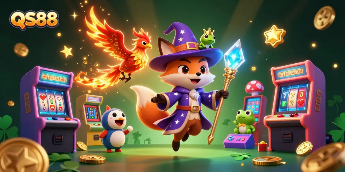 Engage in thrilling action with QS88's vibrant casino games and dynamic characters.
