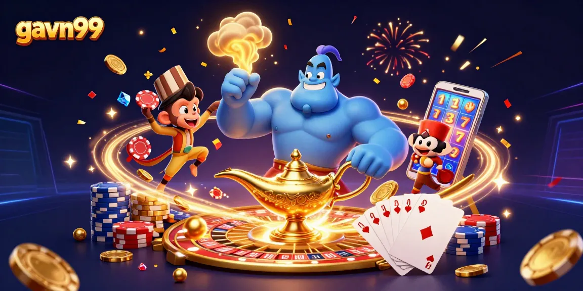 Experience the excitement of gavn99 with vibrant casino elements and dynamic characters.