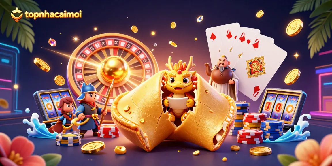 Experience the thrill of topnhacaimoi with dynamic casino elements and vibrant characters.