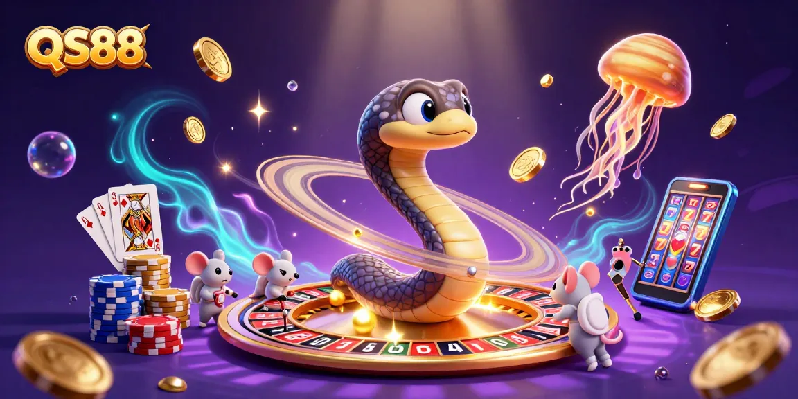 Experience thrilling gameplay at QS88 with captivating casino elements and vibrant designs.