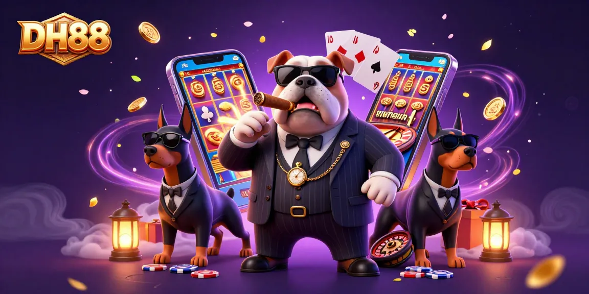 Experience thrilling gameplay at DH88 with a mafia bulldog holding fortune-filled games and surprises.