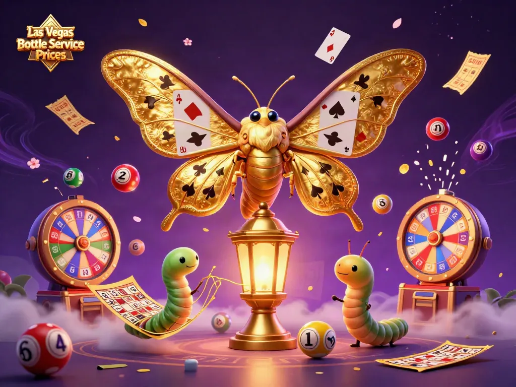 Experience luxurious Las Vegas Bottle Service Prices with a vibrant 3D casino scene filled with energy.