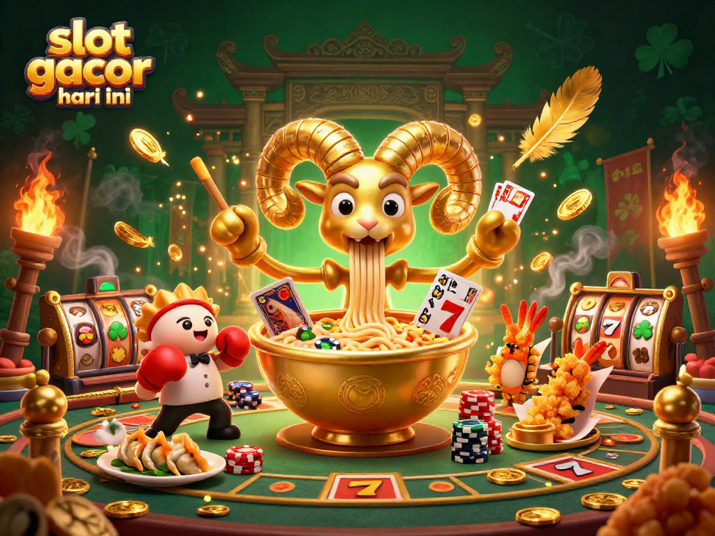 Experience the thrill of slot gacor hari ini with vibrant, dynamic casino-themed elements.