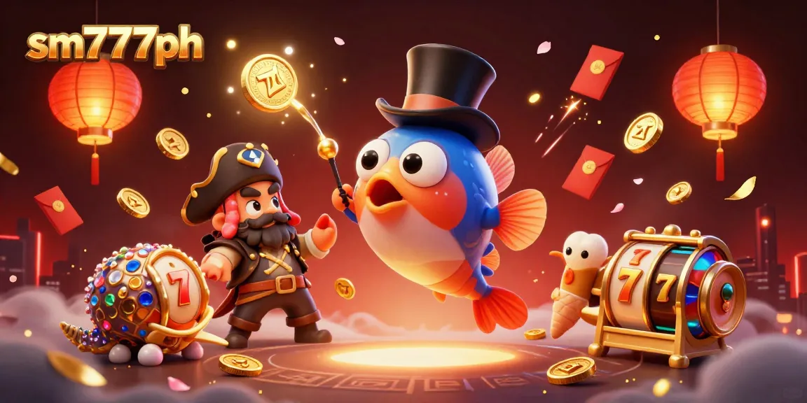 Experience thrill and excitement at sm777ph with golden coins drawn by a deep-sea anglerfish and pirate shrimp.