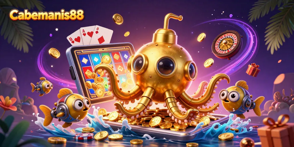 Experience thrilling slots and games at Cabemanis88 with vibrant 3D gaming visuals.