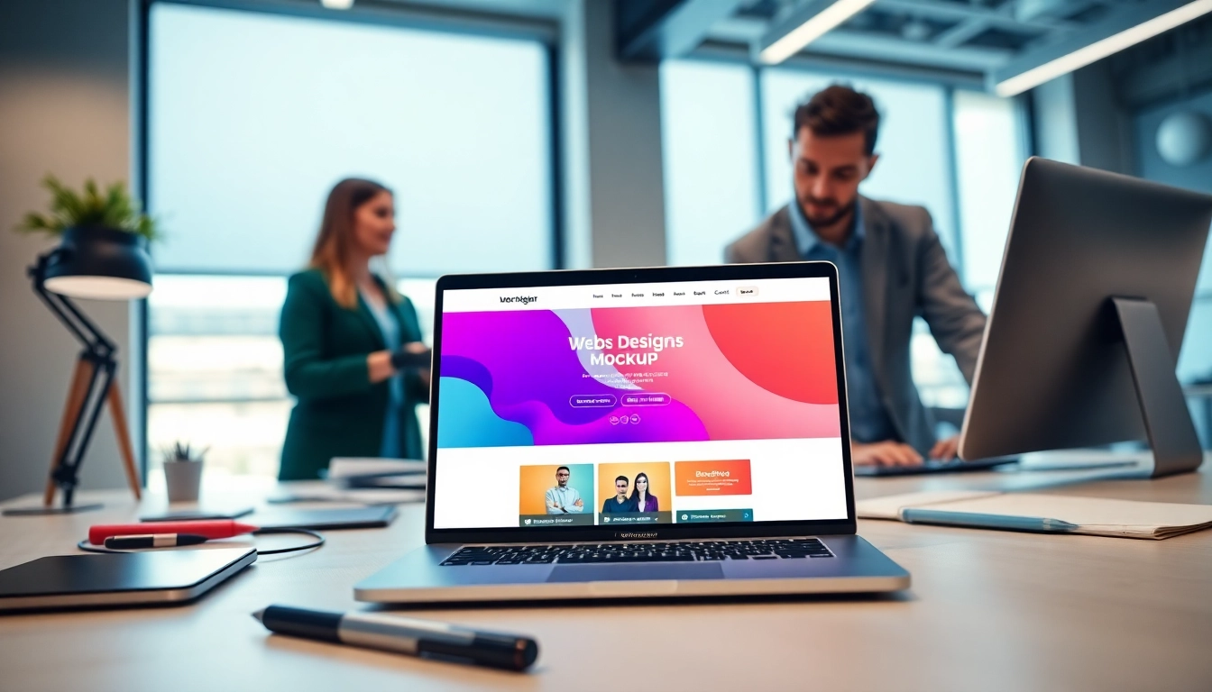 Enhance your online presence with expert edmonton web design services, showcasing a collaborative atmosphere.