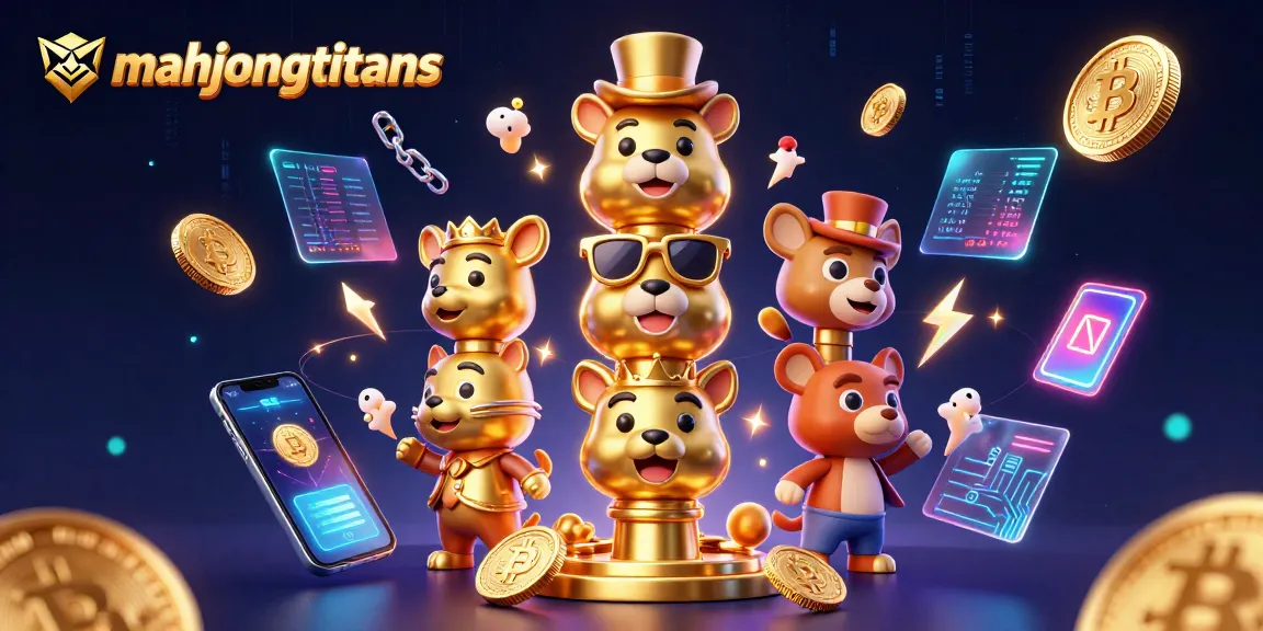 Engage with mahjongtitans in a dynamic casino-themed 3D rendering showcasing vibrant gaming elements.