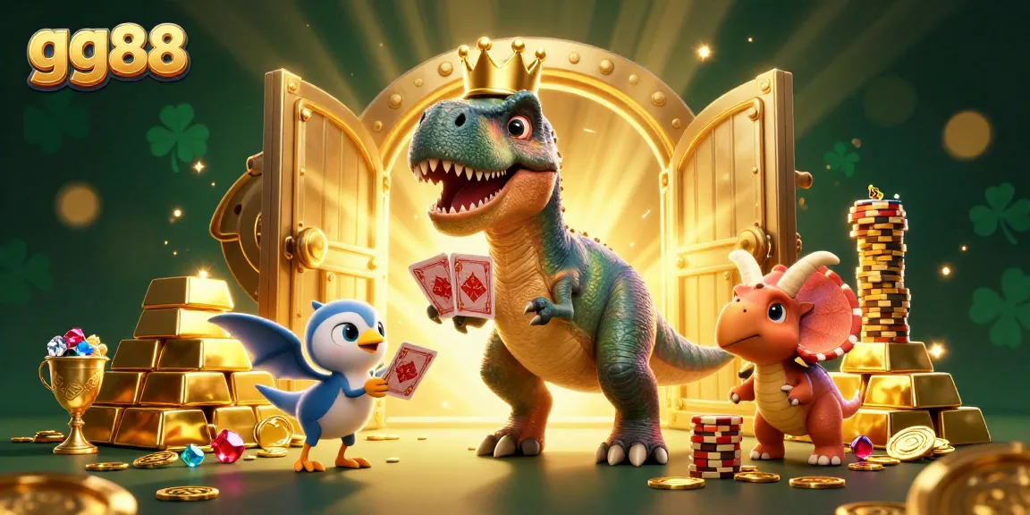 Experience the thrill of gg88 casino with our colorful 3D illustration featuring exciting card games.